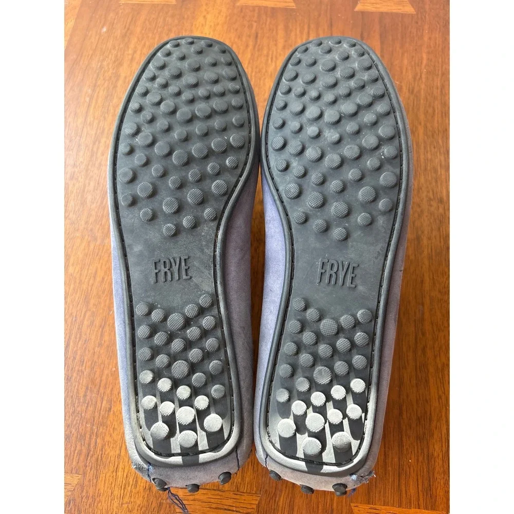Frye Lewis Venetian Men 9.5 D Blue Nubuck Leather Driving Loafers 3485228